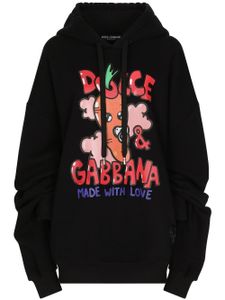 Dolce & Gabbana hoodie à imprimé graphique - Noir