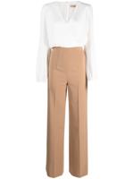 TWINSET Jumpsuit met wijde pijpen - Wit