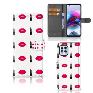 Motorola Moto G100 Telefoon Hoesje Lipstick Kiss