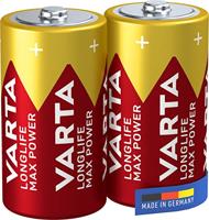 VARTA Longlife Max Power C LR14 batterij (alkaline batterijen, ideaal voor speelgoed en alledaagse apparaten) 2-pack