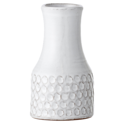 Bloomingville Vaas Yumna Vaas Wit Terracotta ø8 14cm.H Bloomingville Vaas Yumna Vaas Wit Terracotta ø8 14cm.H