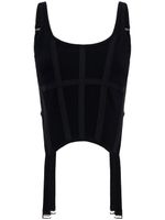 Dion Lee débardeur à détail de corset - Noir