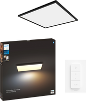 Philips Hue Aurelle White Ambiance groot vierkant zwart + dimmer - thumbnail