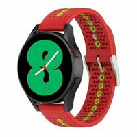 By Qubix - Dot Pattern bandje - Rood - Compatible met Xiaomi Redmi Watch 5 Active/Redmi Watch 5 Lite - Compatible Xiaomi bandje
