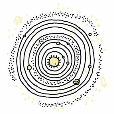 Chispum Cosmos Muursticker