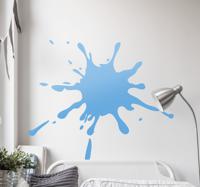 Stickers kunst Splash kleur blauw - thumbnail