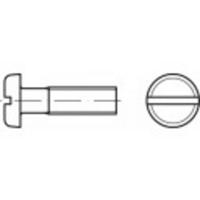 TOOLCRAFT 104513 Platkopschroeven M4 50 mm Sleuf DIN 85 Staal Galvanisch verzinkt 200 stuk(s) - thumbnail