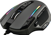 KULT NITROGEN CORE - Muis - Gaming - 10000 dpi - 11 knoppen - RGB - grijs