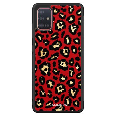 Samsung Galaxy A51 hoesje - Luipaard rood Samsung Galaxy A51 hoesje - Luipaard rood
