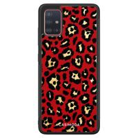 Samsung Galaxy A51 hoesje - Luipaard rood