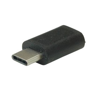 VALUE 12.99.3191 tussenstuk voor kabels USB Type C USB Type Micro B Zwart