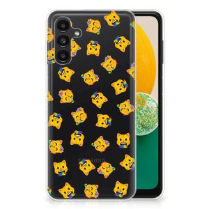 TPU bumper voor Samsung Galaxy A13 | A04s Katten Emojis