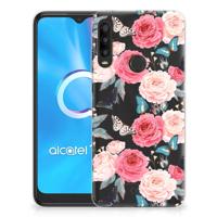Alcatel 1SE (2020) TPU Case Butterfly Roses