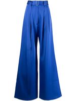 Alex Perry pantalon palazzo à taille ceinturée - Bleu