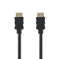 NEDIS High Speed HDMI-kabel met ethernet, HDMI-connector - HDMI-connector, zwart, 0,5 m