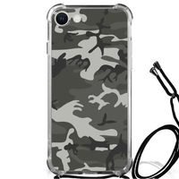 iPhone SE 2022 | 2020 | 8 | 7 Doorzichtige Silicone Hoesje Army Light