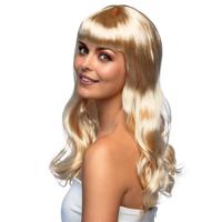 Verkleedpruik dames - blond - Cabaret/Hollywood/Diva - Carnaval - lang chique haar