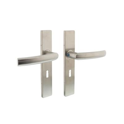 Intersteel Deurkruk Blok op rechthoekig schild sleutelgat 56mm - RVS Intersteel Deurkruk Blok op rechthoekig schild sleutelgat 56mm - RVS