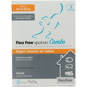 Flea Free Ectoline duo hond 40-60kg pipet (2 st)