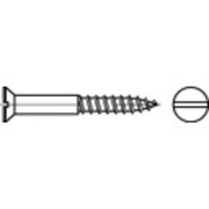 TOOLCRAFT TO-5447043 Verzonken houtschroef 5 mm 100 mm Sleuf DIN 97 Messing 200 stuk(s)