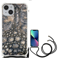 iPhone 14 Case Anti-shock Krokodillenprint - thumbnail