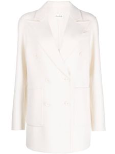 P.A.R.O.S.H. blazer en laine à boutonnière croisée - Blanc