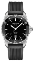 Horlogeband Certina C603019574 Rubber Zwart 22mm