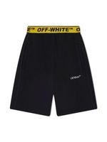 Off-White Kids short en coton à logo imprimé - Noir