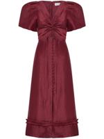 Rebecca Vallance Midi-jurk met gedraaid detail - Rood