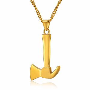 Mendes Jewels kettinghanger heren Gold Axe