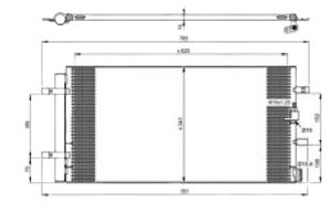 Condensor, airconditioning 350046