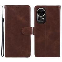 Huawei Nova 12 Pro/12 Ultra Wallet Case met Magnetische Sluiting - Bruin