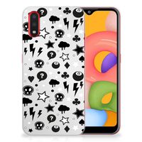 Silicone Back Case Samsung Galaxy A01 Silver Punk