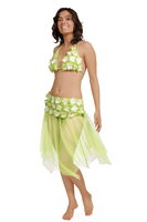 Groene bikini top en rokje One size  - - thumbnail