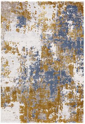 Bruin Blauw Vloerkleed Violelles 4666, 135x200