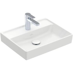 Villeroy & Boch Collaro fontein 50x40cm zonder overloop 1 kraangat ceramic+ wit 433451R1