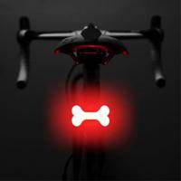 3664 Creatief Fietsachterlicht IPX2 Waterdicht Klein Fiets LED Licht Ondersteuning USB Opladen voor Buiten Fietsen - Been