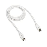 iggual - USB C naar USB C snellaadkabel, 3 A, 100 cm, USB type C laadkabel, compatibel met alle apparaten met USB-C-aansluiting, wit