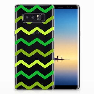 Samsung Galaxy Note 8 TPU bumper Zigzag Groen