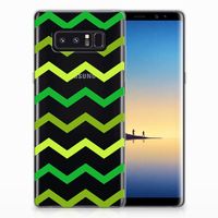 Samsung Galaxy Note 8 TPU bumper Zigzag Groen