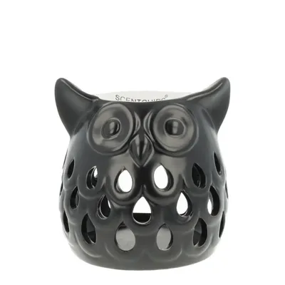 Scentchips Uil Cut Out Mat Zwart waxbrander geurbrander