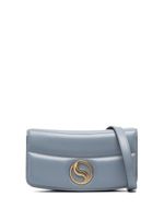 Stella McCartney sac porté épaule S-Wave à design matelassé - Bleu