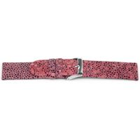 Horlogeband Universeel F736 Leder Roze 18mm