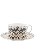 Missoni Home tasse et soucoupe à imprimé zigzag (lot de six) - Or