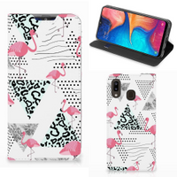 Samsung Galaxy A30 Hoesje maken Flamingo Triangle