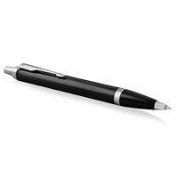 Parker IM Balpen, In Geschenkdoos, Blauwe Inkt, Medium, Zwart/Chroom