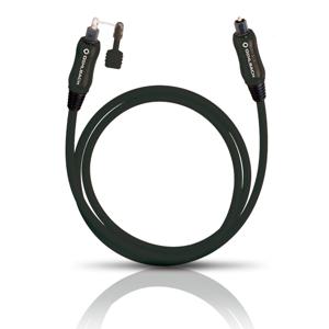 Toslink Digitale audio Aansluitkabel [1x Toslink-stekker (ODT) - 1x Toslink-stekker (ODT)] 15.00 m Zwart Oehlbach OPTO Star Black