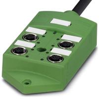 Phoenix Contact SACB-4/ 8-L-10,0PUR SCO 1517110 Passieve sensor/actorbox M12-verdeler met metalen schroefdraad 1 stuk(s)