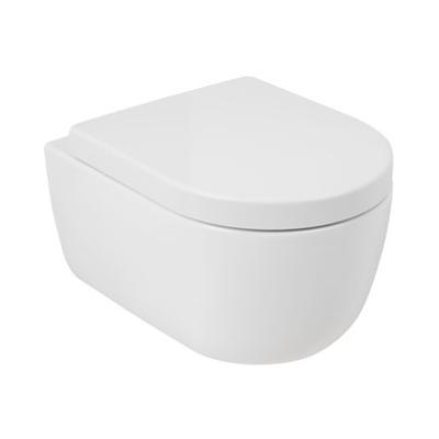 Plieger Nola Compact randloos toilet met softclose & quick release zitting mat wit Plieger Nola Compact randloos toilet met softclose & quick release zitting mat wit