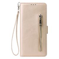 Shop4 - Samsung Galaxy S20 Hoesje - Wallet Case Cabello met Ritssluiting Goud